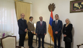 On January 27, Arsen Avagyan, Ambassador of the Republic of Armenia to the Islamic Republic of Iran, received Njdeh Mootafyan, Chairman of “Armenian General Benevolent Union” of Tehran, along with the members of the managing board of the Organization