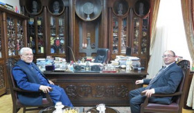 On March 7, 2022 Sebouh Sarkissian, Prelate and Archbishop of the Armenian Diocese of Tehran, received Arsen Avagyan, Ambassador of the R. of Armenia to the I.R. of Iran.