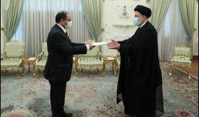 On April 25,2022 Arsen Avagyan the recently appointed Ambassador Extraordinary and Plenipotentiary of the R. of Armenia to the I.R. of Iran presented his credentiasl to President Ebrahim Raisi.
