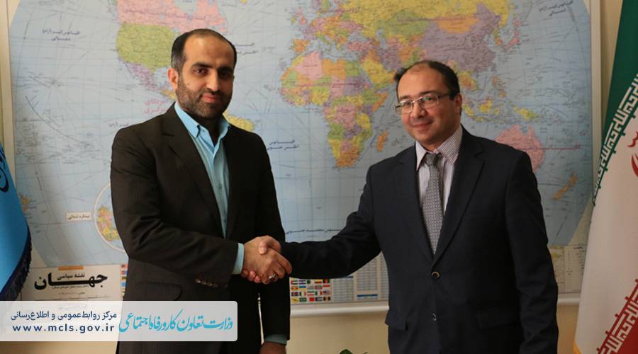 دیدار سفیر ارمنستان در تهران با مدیرکل امور بین الملل وزارت تعاون، کار و رفاه اجتماعی