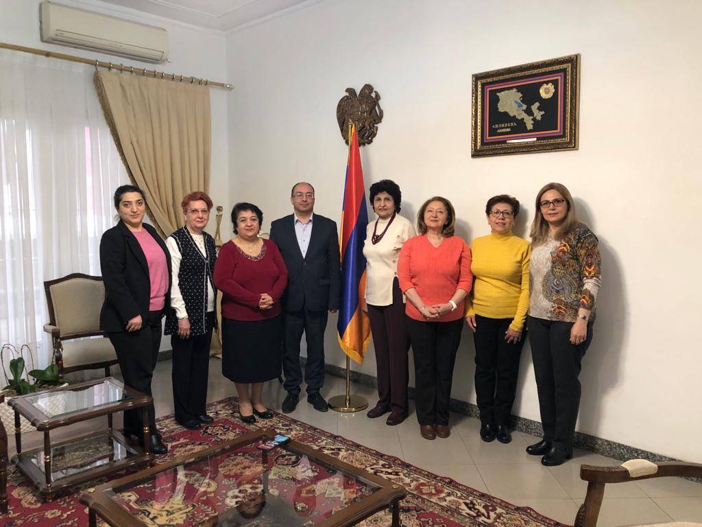 Armenian Ambassador met with   representatives from “Benevolent Society of Armenian Women”