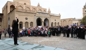 Gathering in New Julfa in Solidarity with Artsakh