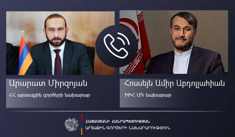 گفتگوی تلفنی وزرای امور خارجه ارمنستان و ایران