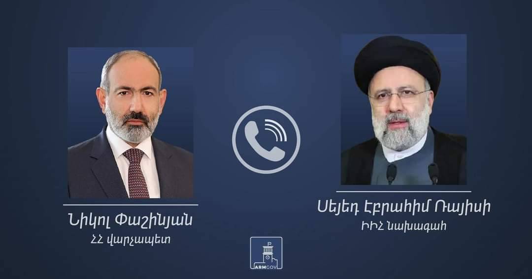 Prime Minister of Armenia, the President of the Islamic Republic of Iran hold phone conversation