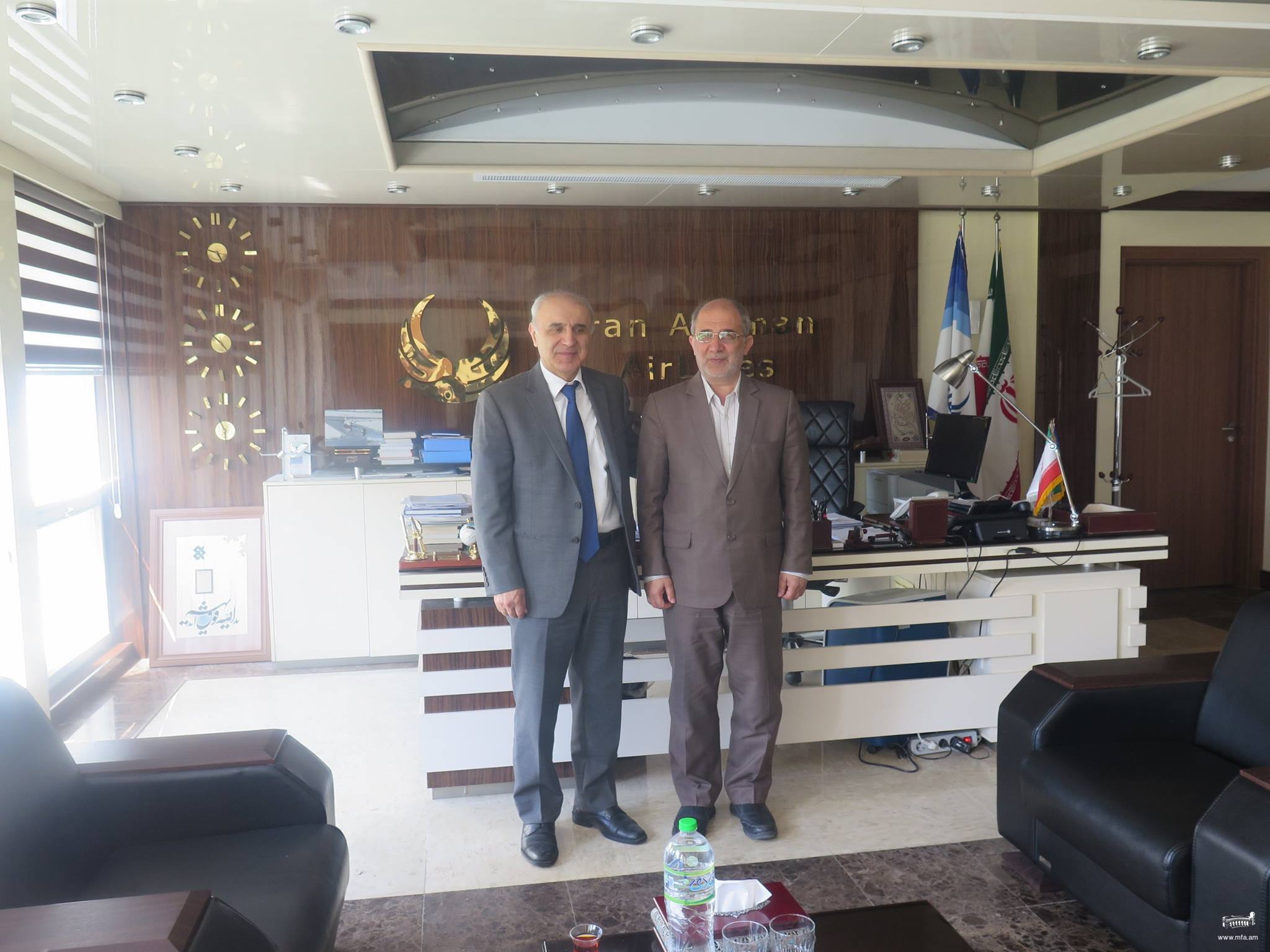 Դեսպան Թումանյանի հանդիպումը Iran Aseman Airlines ընկերության խորհրդի նախագահի հետ 