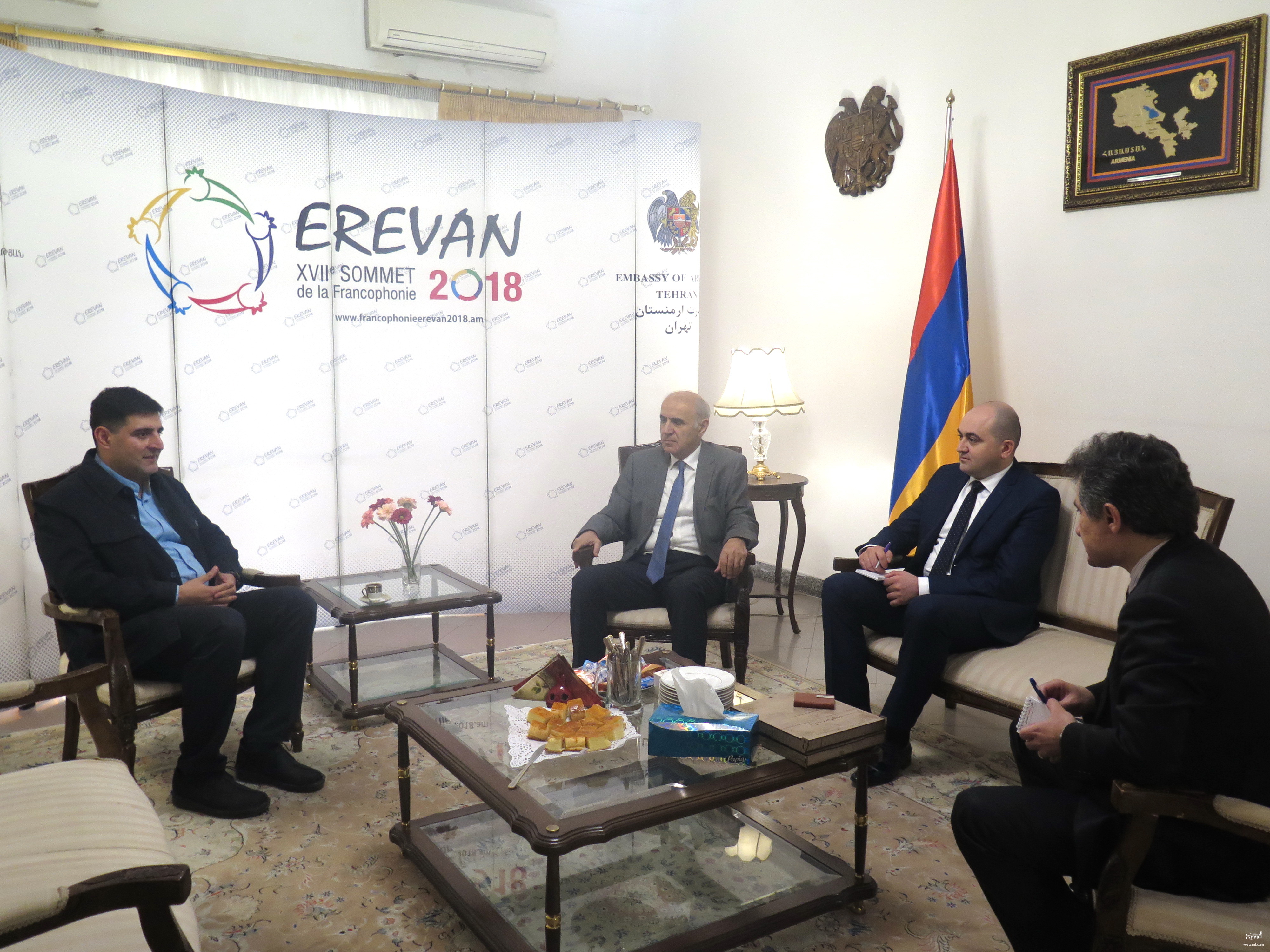 Mr. Ambassador Received the Head of “Part Kimia Gostar” Company